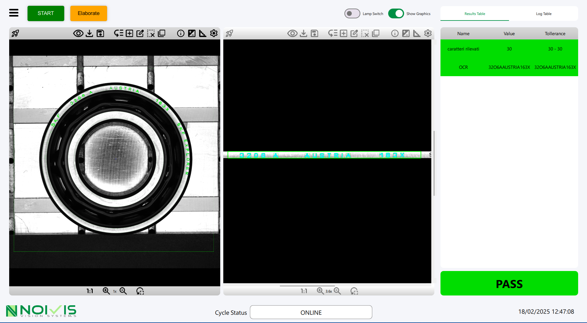 Chameleon Vision Studio: lettura OCR e verifica codici in linea